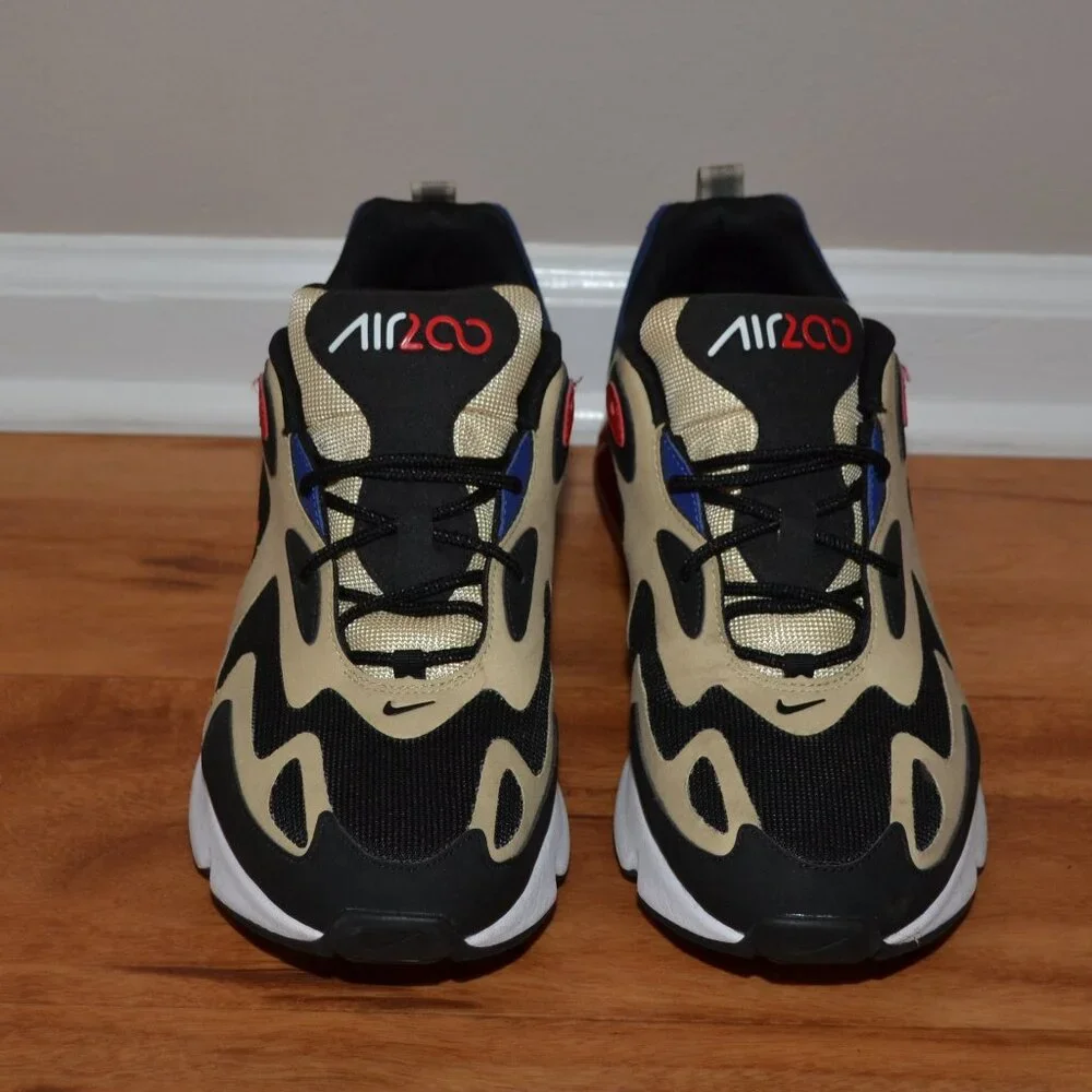 Nike Air Max 200 Mens 11.5 Team Gold University Red AQ2568-700 Sneakers